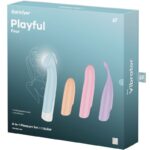 SATISFYER - PLAYFUL FOUR SET VIBRADORES 4 EN 1 + POWER BULLET - Imagen 9