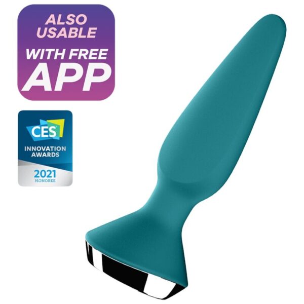 Imagen del artículo erótico SATISFYER - PLUG ILICIOUS 1 PLUG VIBRADOR VERDE de SATISFYER CONNECT en la sección JUGUETES BIENESTAR |Vibradores|Vibradores control remoto de Millenial Sexshop.