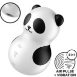 Imagen del artículo erótico SATISFYER - POCKET PANDA ESTIMULADOR & VIBRADOR BLANCO Y NEGRO de SATISFYER AIR PULSE en la sección JUGUETES BIENESTAR |Juguetes para Mujeres|Estimuladores|Succionadores con vibración de Millenial Sexshop.
