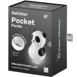 SATISFYER - POCKET PANDA ESTIMULADOR & VIBRADOR BLANCO Y NEGRO - Imagen 7