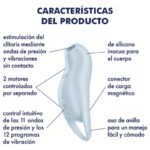 SATISFYER - POCKET PRO 1 ESTIMULADOR CLÍTORIS AZUL CLARO - Imagen 4