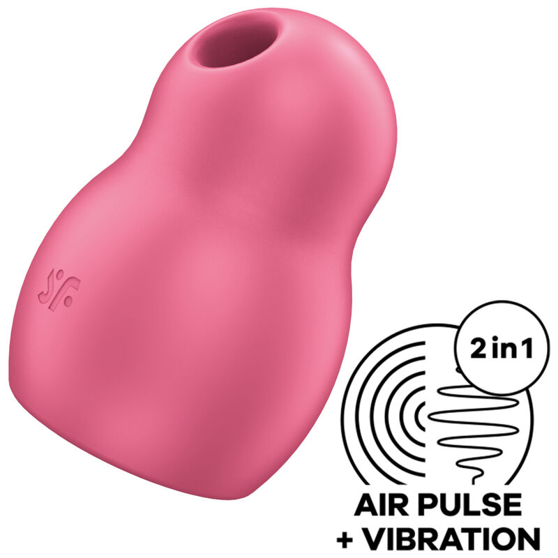 Imagen del artículo erótico SATISFYER - PRO TO GO 1 ESTIMULADOR Y VIBRADOR DOBLE ROJO de SATISFYER AIR PULSE en la sección JUGUETES BIENESTAR |Juguetes para Mujeres|Estimuladores|Succionadores sin vibración de Millenial Sexshop.