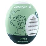 Imagen del artículo erótico SATISFYER - RIFFLE HUEVO MASTUBADOR de SATISFYER EGGS en la sección JUGUETES BIENESTAR |Juguetes para Hombres|Masturbadores varios de Millenial Sexshop.