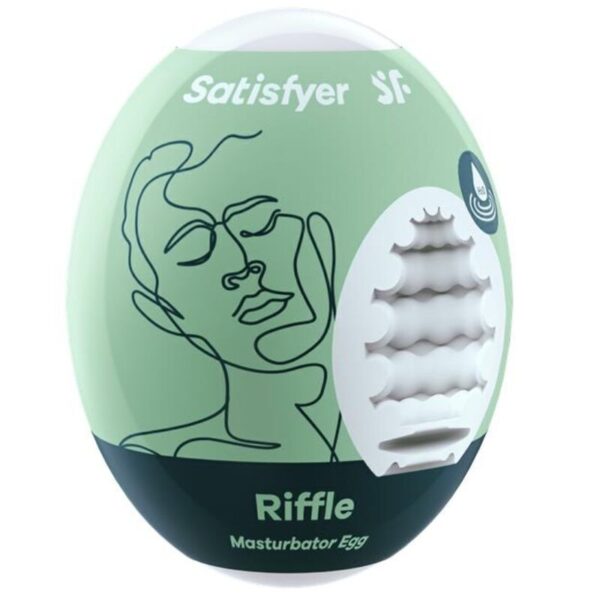 Imagen del artículo erótico SATISFYER - RIFFLE HUEVO MASTUBADOR de SATISFYER EGGS en la sección JUGUETES BIENESTAR |Juguetes para Hombres|Masturbadores varios de Millenial Sexshop.