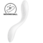 Imagen del artículo erótico SATISFYER - RRROLLING PLEASURE VIBRADOR PUNTO G BLANCO de SATISFYER VIBRATOR en la sección JUGUETES BIENESTAR |Vibradores|Vibradores Punto G de Millenial Sexshop.