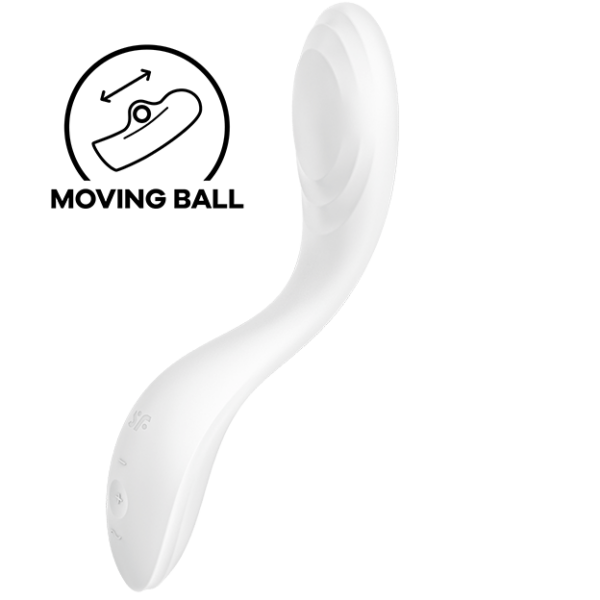 Imagen del artículo erótico SATISFYER - RRROLLING PLEASURE VIBRADOR PUNTO G BLANCO de SATISFYER VIBRATOR en la sección JUGUETES BIENESTAR |Vibradores|Vibradores Punto G de Millenial Sexshop.