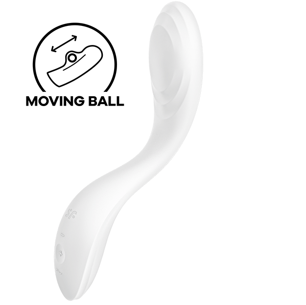 Imagen del artículo erótico SATISFYER - RRROLLING PLEASURE VIBRADOR PUNTO G BLANCO de SATISFYER VIBRATOR en la sección JUGUETES BIENESTAR |Vibradores|Vibradores Punto G de Millenial Sexshop.