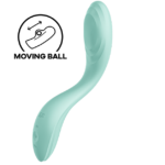 Imagen del artículo erótico SATISFYER - RRROLLING PLEASURE VIBRADOR PUNTO G VERDE de SATISFYER VIBRATOR en la sección JUGUETES BIENESTAR |Vibradores|Vibradores Punto G de Millenial Sexshop.