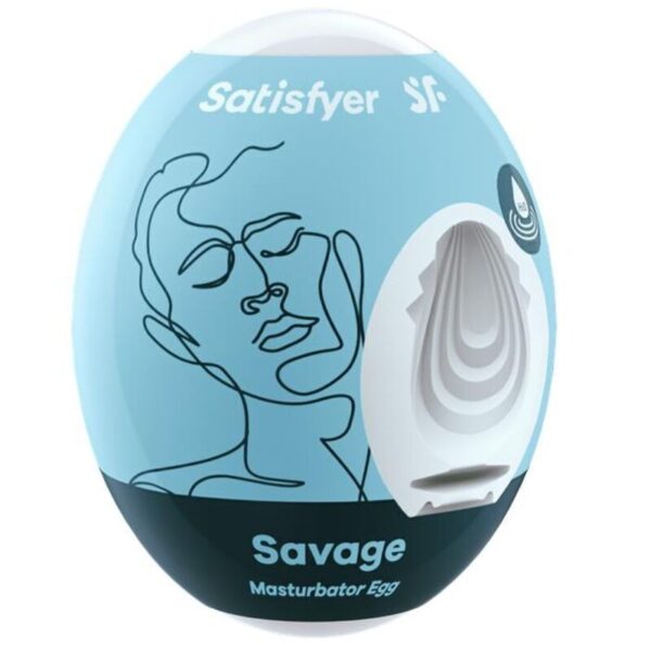 Imagen del artículo erótico SATISFYER - SAVAGE HUEVO MASTURBADOR de SATISFYER EGGS en la sección JUGUETES BIENESTAR |Juguetes para Hombres|Masturbadores varios de Millenial Sexshop.