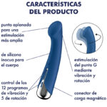 SATISFYER - SPINNING G-SPORT 1 VIBRADOR ROTADOR AZUL - Imagen 5
