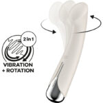 SATISFYER - SPINNING G-SPORT 1 VIBRADOR ROTADOR BEIGE - Imagen 4