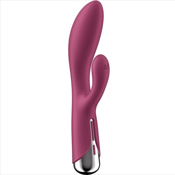 Imagen del artículo erótico SATISFYER - SPINNING RABBIT 1 ESTIMULACION CLITORIS Y PUNTO G ROJO de SATISFYER VIBRATOR en la sección JUGUETES BIENESTAR |Vibradores|Vibradores Rabbit de Millenial Sexshop.