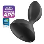 Imagen del artículo erótico SATISFYER - SWEET SEAL PLUG VIBRADOR APP NEGRO de SATISFYER CONNECT en la sección JUGUETES BIENESTAR |Vibradores|Vibradores con APP de Millenial Sexshop.