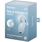 SATISFYER - TAP & CLIMAX 2 VIBRADOR & ESTIMULADOR AZUL - Imagen 7