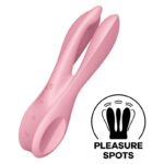 Imagen del artículo erótico SATISFYER - THREESOME 1 VIBRADOR ROSA de SATISFYER VIBRATOR en la sección JUGUETES BIENESTAR |Juguetes para Mujeres|Estimuladores|Para Clítoris de Millenial Sexshop.