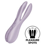 Imagen del artículo erótico SATISFYER - THREESOME 2 VIBRADOR VIOLETA de SATISFYER VIBRATOR en la sección JUGUETES BIENESTAR |Juguetes para Mujeres|Estimuladores|Para Clítoris de Millenial Sexshop.