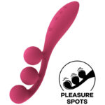 Imagen del artículo erótico SATISFYER - TRI BALL 1 MULTI VIBRADOR ROJO de SATISFYER VIBRATOR en la sección JUGUETES BIENESTAR |Vibradores|Vibradores Rabbit de Millenial Sexshop.