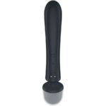 SATISFYER - TRIPLE LOVER MASAJEADOR VIBRADOR RABBIT GRIS - Imagen 5