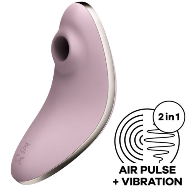 Imagen del artículo erótico SATISFYER - VULVA LOVER 1 ESTIMULADOR Y VIBRADOR VIOLETA de SATISFYER AIR PULSE en la sección JUGUETES BIENESTAR |Juguetes para Mujeres|Estimuladores|Succionadores sin vibración de Millenial Sexshop.