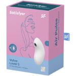 SATISFYER - VULVA LOVER 2 ESTIMULADOR Y VIBRADOR BLANCO - Imagen 4