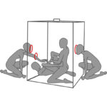 SECRET DOME - KINK CLUB CABINA SCANDALE NEGRO & ROJO - Imagen 6