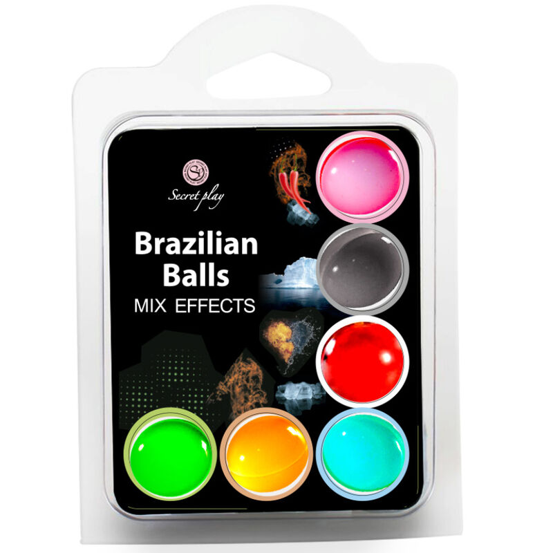 Imagen del artículo erótico SECRET PLAY SET 6 BRAZILIAN BALLS MIX EFECTOS de SECRETPLAY COSMETIC en la sección DROGUERÍA |Lubricantes|Bolas Brazilian Balls de Millenial Sexshop.
