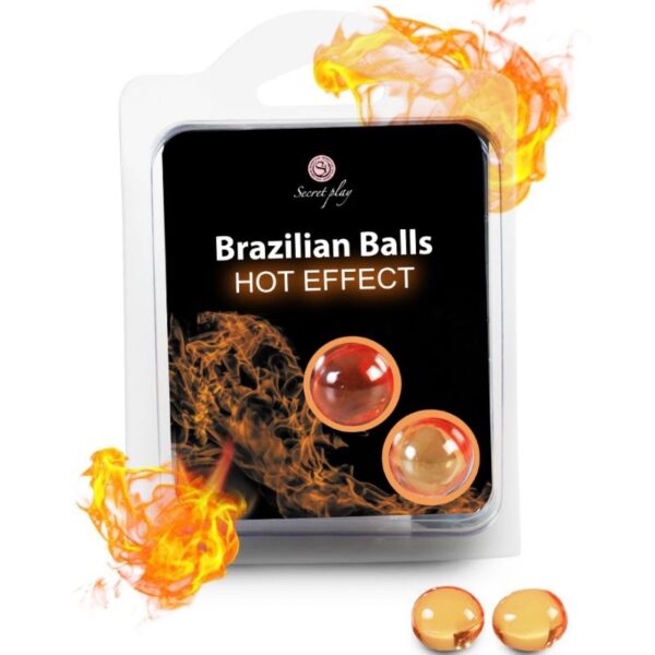 Imagen del artículo erótico SECRETPLAY - BRAZILIAN BALLS EFECTO CALOR 2 UNIDADES de SECRETPLAY COSMETIC en la sección DROGUERÍA |Lubricantes|Efecto Calor de Millenial Sexshop.
