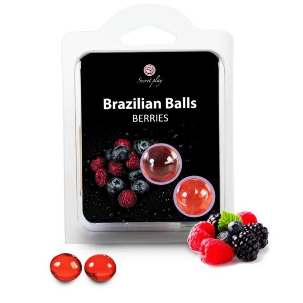 Imagen del artículo erótico SECRETPLAY - BRAZILIAN BALLS FRUTAS DEL BOSQUE SET 2 BOLAS de SECRETPLAY COSMETIC en la sección DROGUERÍA |Lubricantes|Bolas Brazilian Balls de Millenial Sexshop.
