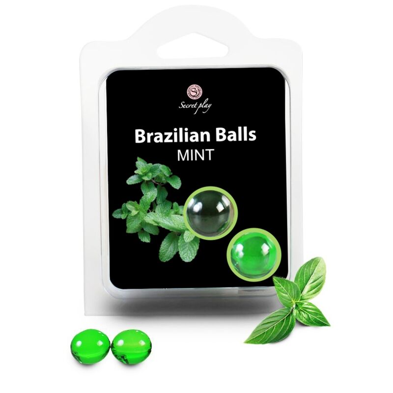 Imagen del artículo erótico SECRETPLAY - BRAZILIAN BALLS  MENTA SET  2 BOLAS de SECRETPLAY COSMETIC en la sección DROGUERÍA |Lubricantes|Bolas Brazilian Balls de Millenial Sexshop.