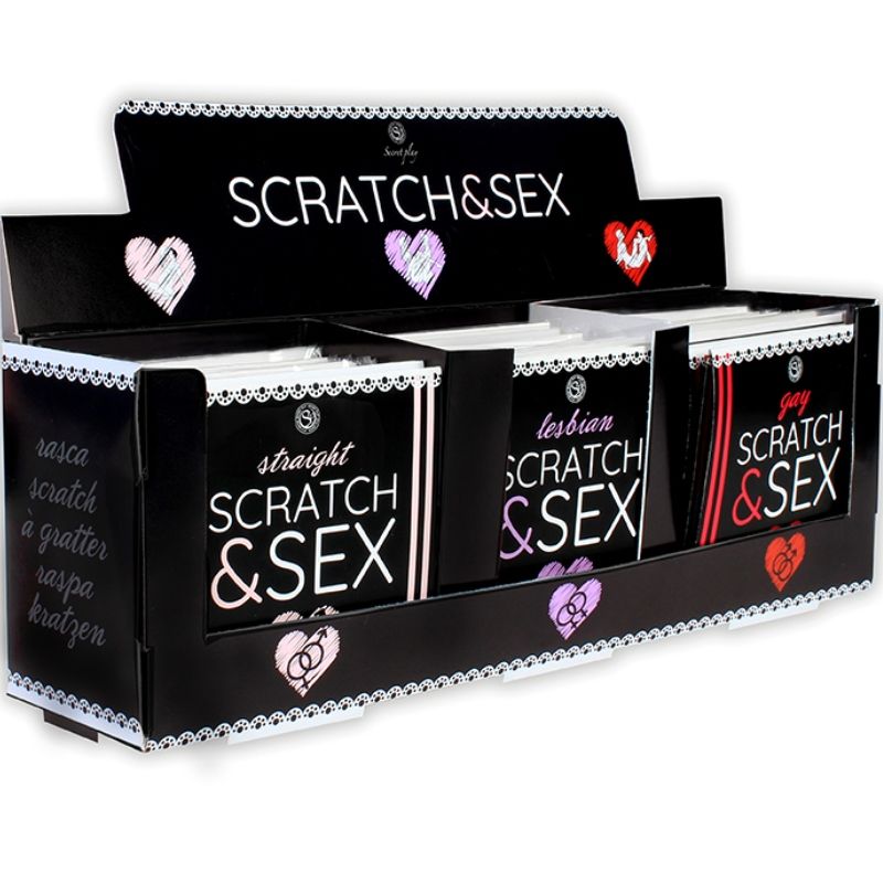 Imagen del artículo erótico SECRETPLAY - DISPLAY + POSTURAS SCRATCH & SEX (ES/EN/FR/PT/DE) de SECRETPLAY 100% GAMES en la sección JUEGOS |Juegos de pareja de Millenial Sexshop.