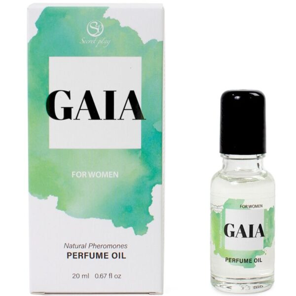 Imagen del artículo erótico SECRETPLAY - GAIA PERFUME NATURAL FEROMONAS EN ACEITE PARA MUJER 20 ML de SECRETPLAY COSMETIC en la sección DROGUERÍA |Perfumes de Millenial Sexshop.
