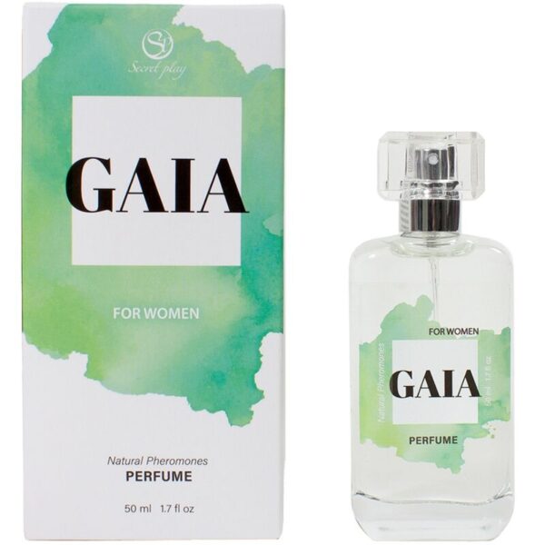 Imagen del artículo erótico SECRETPLAY - GAIA PERFUME NATURAL FEROMONAS SPRAY PARA MUJER 50 ML de SECRETPLAY COSMETIC en la sección DROGUERÍA |Perfumes de Millenial Sexshop.