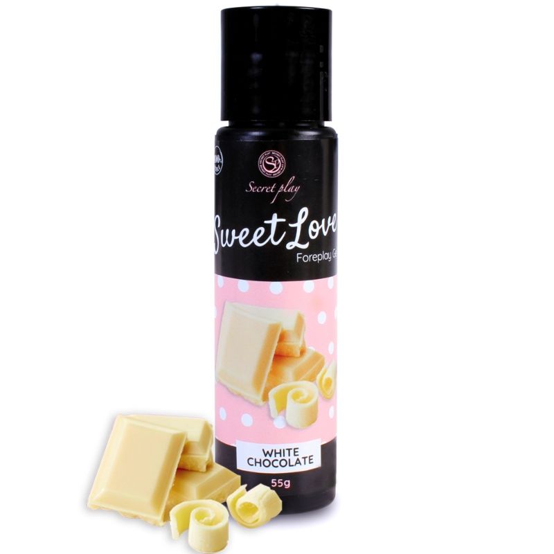 Imagen del artículo erótico SECRETPLAY - GEL SWEET LOVE CHOCOLATE BLANCO 60 ML de SECRETPLAY COSMETIC en la sección DROGUERÍA |Lubricantes|Con deliciosos Sabores de Millenial Sexshop.