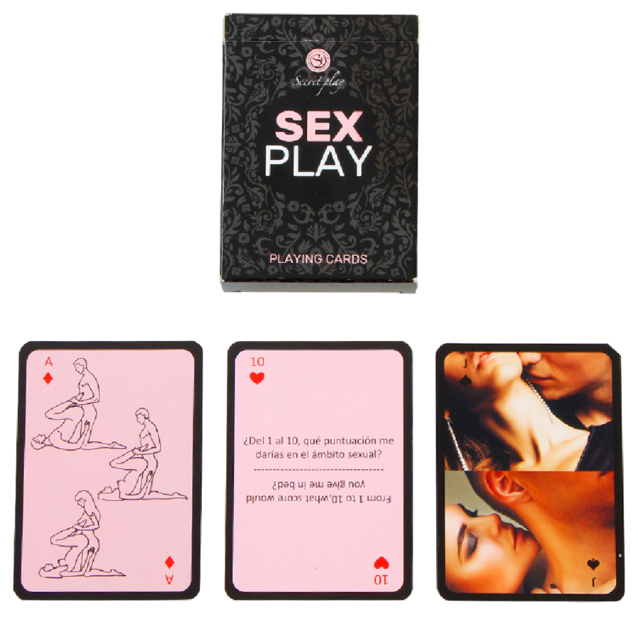 Imagen del artículo erótico SECRETPLAY - JUEGO DE CARTAS SEX PLAY (ES/EN) de SECRETPLAY 100% GAMES en la sección JUEGOS |Juegos de cartas de Millenial Sexshop.