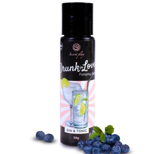 Imagen del artículo erótico SECRETPLAY - LUBRICANTE DRUNK IN LOVE GIN&TONIC 60 ML de SECRETPLAY COSMETIC en la sección DROGUERÍA |Lubricantes|Con deliciosos Sabores de Millenial Sexshop.