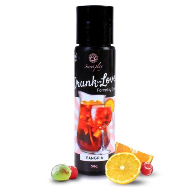 Imagen del artículo erótico SECRETPLAY - LUBRICANTE DRUNK IN LOVE SANGRIA 60 ML de SECRETPLAY COSMETIC en la sección DROGUERÍA |Lubricantes|Con deliciosos Sabores de Millenial Sexshop.