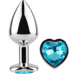 Imagen del artículo erótico SECRETPLAY - METAL BUTT PLUG CORAZÓN AZUL TALLA S 7 CM de SECRETPLAY TOYS en la sección JUGUETES BIENESTAR |Anal|Plugs Anales de Millenial Sexshop.