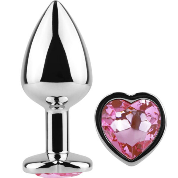 Imagen del artículo erótico SECRETPLAY - METAL BUTT PLUG CORAZÓN FUCSIA TALLA S 7 CM de SECRETPLAY TOYS en la sección JUGUETES BIENESTAR |Anal|Plugs Anales de Millenial Sexshop.