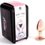 SECRETPLAY - METAL BUTT PLUG ORO ROSA TALLA S 7 CM - Imagen 2