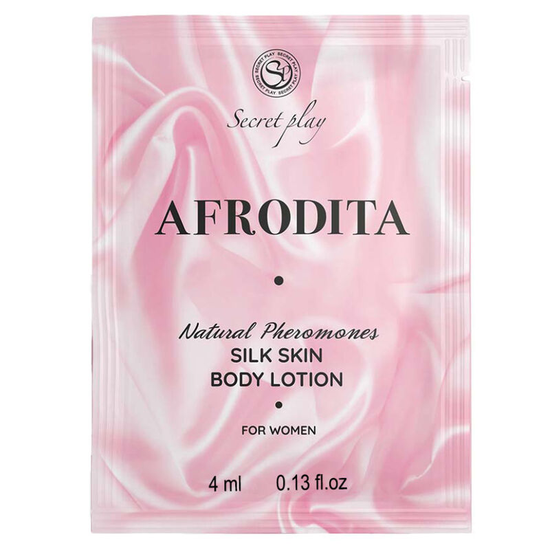 Imagen del artículo erótico SECRETPLAY - MONODOSIS LOCION CORPORAL PIEL DE SEDA AFRODITA 4 ML de SECRETPLAY COSMETIC en la sección DROGUERÍA |Para Masajes|Aceites sin sabores de Millenial Sexshop.