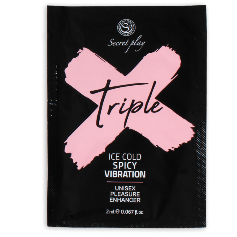 Imagen del artículo erótico SECRETPLAY - MONODOSIS TRIPLE X INTENSIFICADOR PLACER de SECRETPLAY COSMETIC en la sección DROGUERÍA |Lubricantes|Monodosis de Millenial Sexshop.