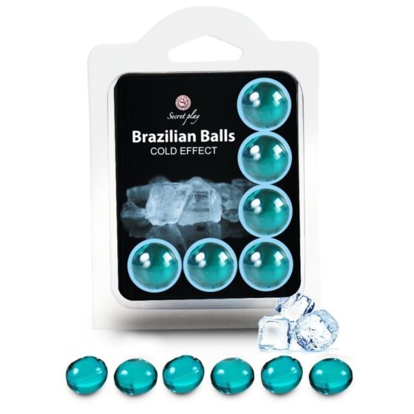Imagen del artículo erótico SECRETPLAY - SET 6 BRAZILIAN BALLS EFECTO FRIO de SECRETPLAY COSMETIC en la sección DROGUERÍA |Lubricantes|Efecto Frío de Millenial Sexshop.