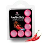Imagen del artículo erótico SECRETPLAY - SET 6 BRAZILIAN BALLS TRIPLE EFECTO de SECRETPLAY COSMETIC en la sección DROGUERÍA |Lubricantes|Bolas Brazilian Balls de Millenial Sexshop.