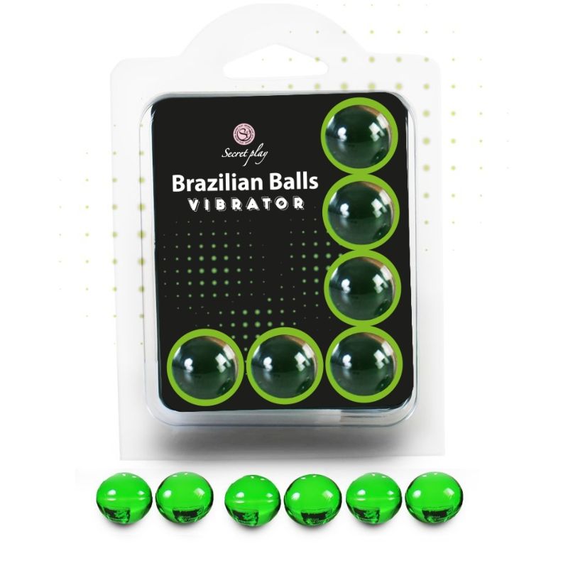 Imagen del artículo erótico SECRETPLAY - SET 6 BRAZILIAN BALLS VIBRATOR de SECRETPLAY COSMETIC en la sección DROGUERÍA |Lubricantes|Bolas Brazilian Balls de Millenial Sexshop.