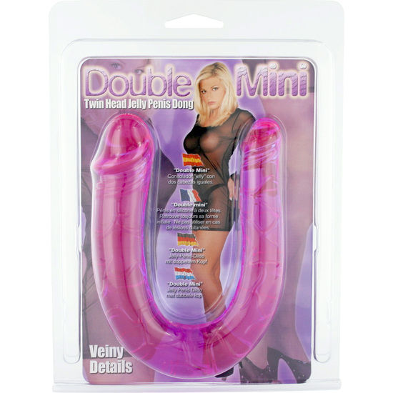 Imagen del artículo erótico SEVEN CREATIONS - PENE CON DOS CABEZAS DE GELATINA FLEXIBLE de SEVEN CREATIONS en la sección JUGUETES BIENESTAR |Dildos sin Vibración|Penes dobles de Millenial Sexshop.