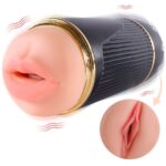 Imagen del artículo erótico SHEQU - KAY MASTURBADOR DOBLE CON VIBRACIÓN DUAL BOCA Y VAGINA de SHEQU en la sección JUGUETES BIENESTAR |Juguetes para Hombres|Vaginas con vibración de Millenial Sexshop.