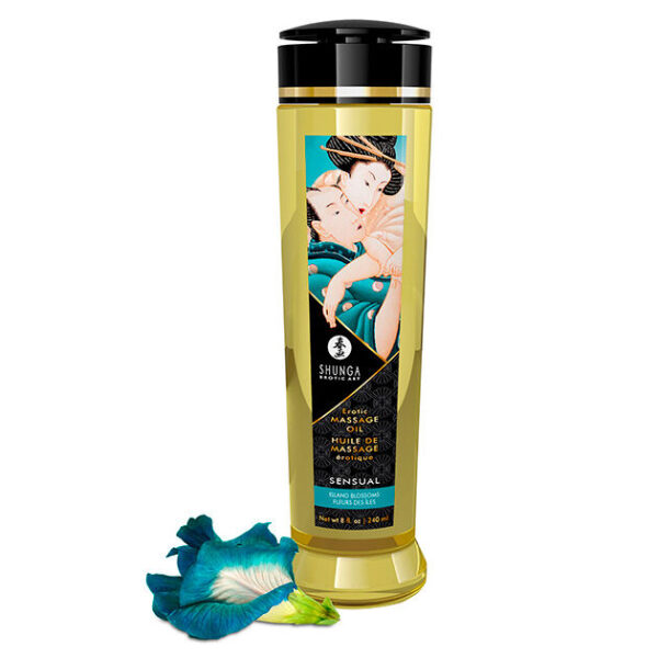 Imagen del artículo erótico SHUNGA - ACEITE DE MASAJE ERÓTICO SENSUAL 240 ML de SHUNGA OILS en la sección DROGUERÍA |Para Masajes|Aceites sin sabores de Millenial Sexshop.