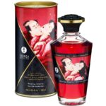 Imagen del artículo erótico SHUNGA - ACEITE MASAJE EFECTO CALOR SABOR INTENSO CEREZA 100 ML de SHUNGA OILS en la sección DROGUERÍA |Para Masajes|Con efecto calor de Millenial Sexshop.
