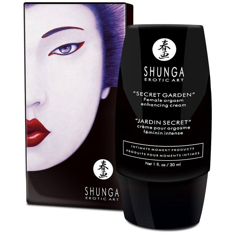 Imagen del artículo erótico SHUNGA - CREMA ORGASMO FEMENINO INTENSO JARDIN SECRETO de SHUNGA APHRODISIACS en la sección DROGUERÍA |Estimulantes para Ellas|Vagina virgen de Millenial Sexshop.
