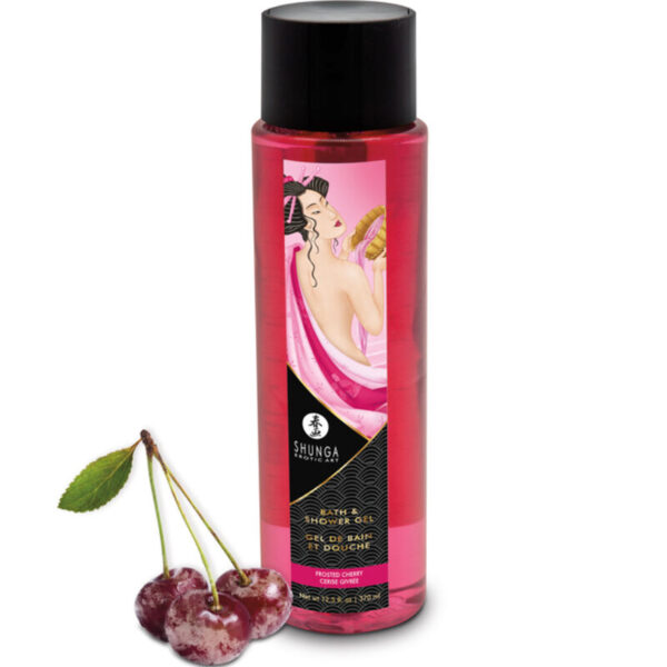Imagen del artículo erótico SHUNGA - GEL DE BAÑO & DUCHA CEREZA 370 ML de SHUNGA BATH EXPERIENCE en la sección DROGUERÍA |Para el baño de Millenial Sexshop.